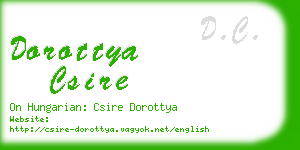 dorottya csire business card